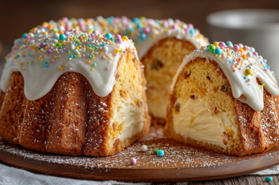 Больше никаких безвкусных и черствых булок на Пасху: кулич с начинкой из заварного крема