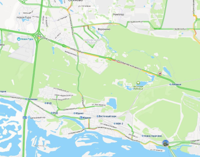 Авария затруднила движение по Горьковскому шоссе в сторону Казани