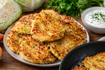 Мешаю капусту, кефир и муку: пеку капустные оладьи &mdash; по этому рецепту самые нежные и не жесткие