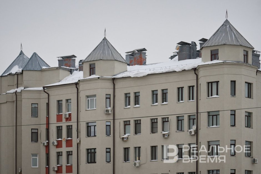 В Казани 49% от общего числа кровель в городе и 87% дворов очищены от снега