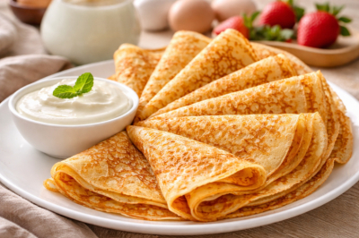 Блинчики &laquo;Ажур&raquo;: мешаем стакан муки и стакан кефира &mdash; и получаются тонкие кружевные красавцы