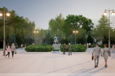 Площадку у памятника Бутлерову в Казани благоустроят &mdash; эскизы