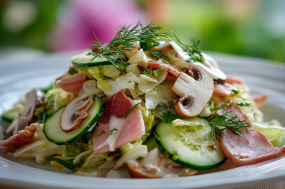 Шинкую пекинку и тру сулугуни &mdash; и через 15 минут на столе салат &laquo;Хрустяшка&raquo;: простой и вкусный