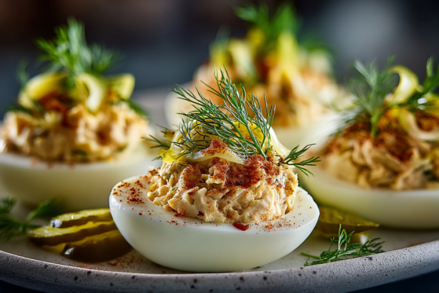 Незаслуженно забытый рецепт снова в строю &mdash; такая закуска с тунцом и яйцом не подведет