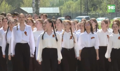 Уникальный парад Победы с участием 2 000 студентов прошел в КГЭУ