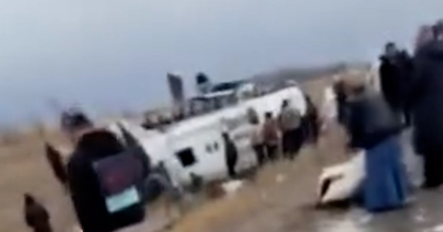 В Казахстане опрокинулся автобус с узбекистанцами, пять погибших